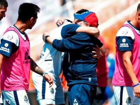 Contín respondió a la confianza de Maradona y se llevó la firma de Diego en su camiseta