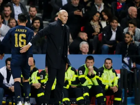A pesar del gol, Zidane dejó claro que James la tendrá muy difícil para jugar