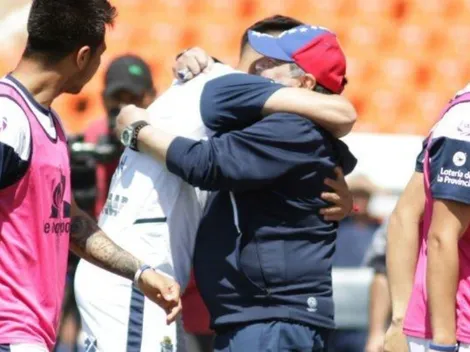 Diego festejó en las redes: subió una foto en Instagram con todo el plantel