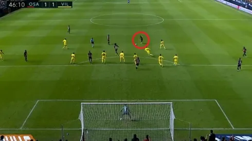 Desde ahí le pegó Facundo Roncaglia.