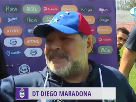 Es único: el consejo entre semana que le dio Maradona a Víctor Ayala para los tiros libres