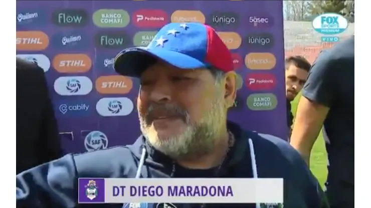 Es único: el consejo entre semana que le dio Maradona a Víctor Ayala para los tiros libres