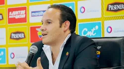 Francisco Egas, presidente de la Federación Ecuatoriana de Fútbol.