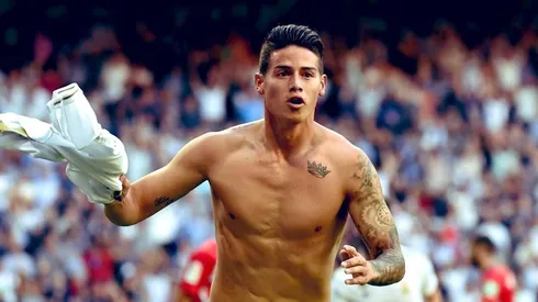 En fotos: locura total en el festejo de gol de James Rodríguez