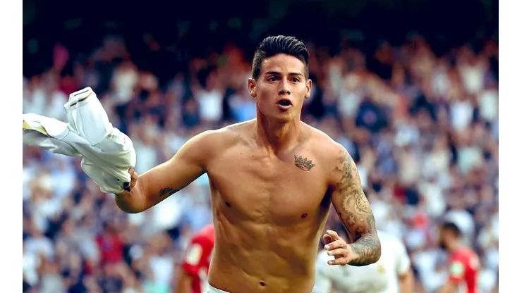En fotos: locura total en el festejo de gol de James Rodríguez