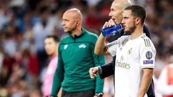 Foto de Eden Hazard y Zinedine Zidane.
