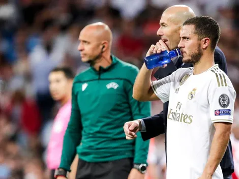 Zidane sobre Hazard: "Estaba contento en el vestuario"