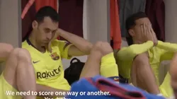 El trailer del documental del Barcelona es una locura: mostró el vestuario en Anfield