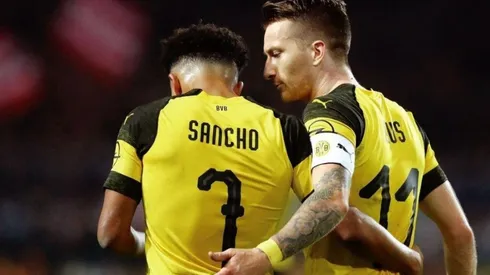 Jadon Sancho y Marco Reus (Borussia Dortmund)