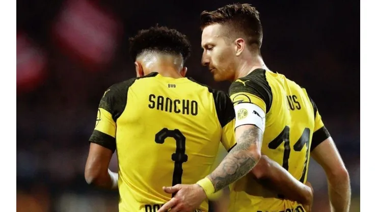 Jadon Sancho y Marco Reus (Borussia Dortmund)