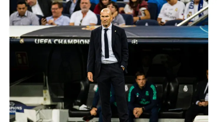Foto de Zinedine Zidane, entrenador del Madrid.