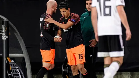 Guti reemplaza al lesionado Jorrit Hendrix a los 70 minutos.