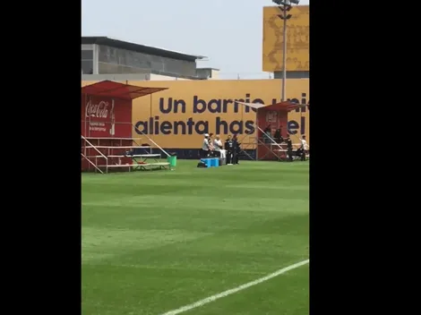Un goleador: la Selección Peruana recibió inesperada visita en la Videna