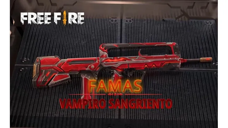 Free Fire presenta su nueva y mejorada FAMAS Vampiro Sangriento