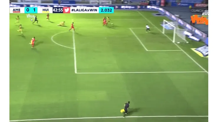Así fue el gol de Atlético Huila en el Pascual ante América.