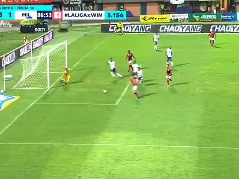 Mauricio Duarte le reventó el arco a Wuilker Faríñez y puso el 3-1 para Cúcuta