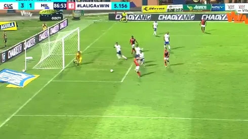 Mauricio Duarte le reventó el arco a Wuilker Faríñez y puso el 3-1 para Cúcuta