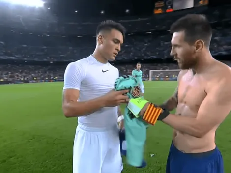 A Messi le pidieron la camiseta, pero él ya sabía a quién dársela: Lautaro Martínez
