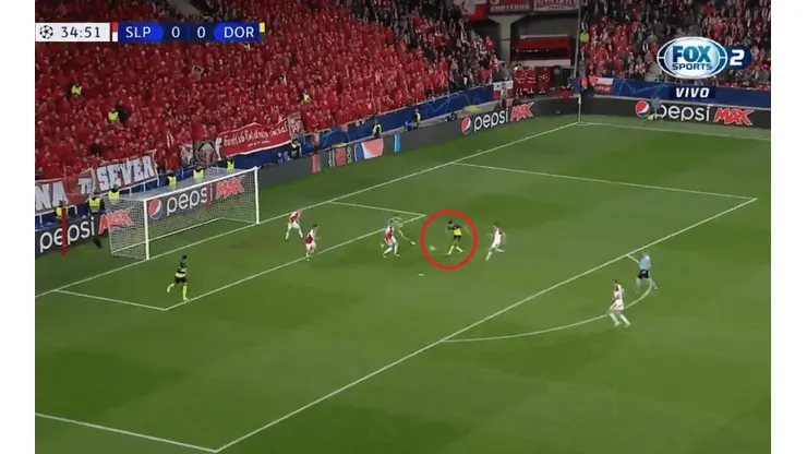 Corrida, enganche y a cobrar: el golazo de Achraf Hakimi para poner en ventaja al Dortmund