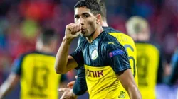 Con un doblete de Hakimi Achraf, Borussia Dortmund le ganó 2 a 0 al Slavia Praga