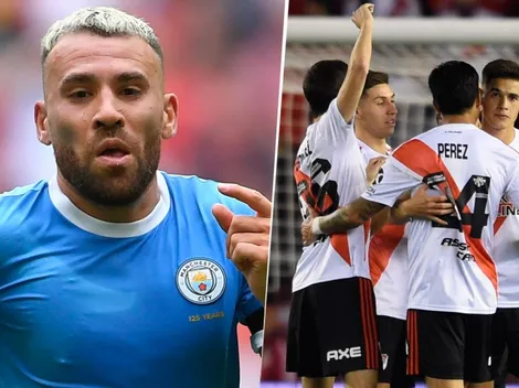 A Otamendi no le importó la hora, alentó a River y festejó en Instagram