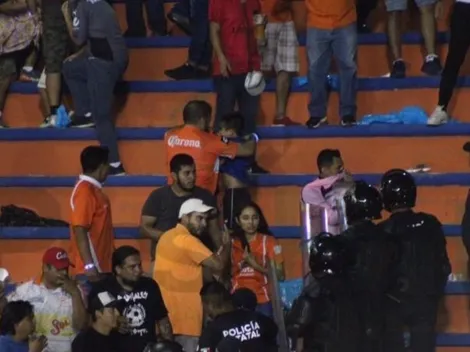 Luego del juego, hubo disturbios en la tribuna de las Chivas
