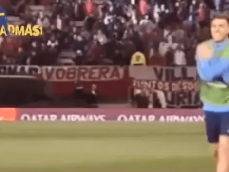 Lo dijo con un gesto: Buffarini salió al Monumental y le agarró un frío bárbaro