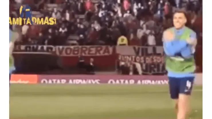 Lo dijo con un gesto: Buffarini salió al Monumental y le agarró un frío bárbaro