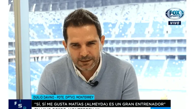 Dulio Davino se refirió a las opciones que maneja para el banquillo de Rayados