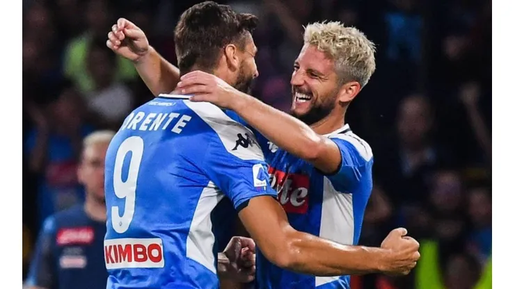Dries Mertens y Fernando Llorente