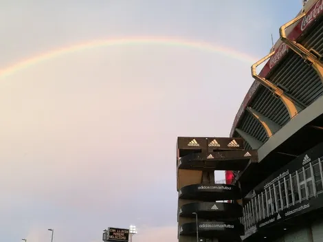 Monumental de fondo, arcoíris y frase motivacional: el posteo de River a horas del Superclásico
