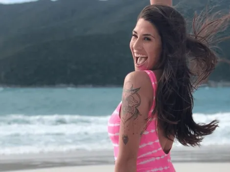 Ivana Nadal subió otra foto sin remera y preguntó si ángel o demonio