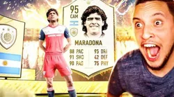 Le tocó Maradona en el FIFA 20 y se volvió totalmente loco