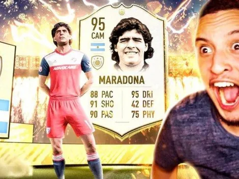 Le tocó Maradona en el FIFA 20 y se volvió totalmente loco