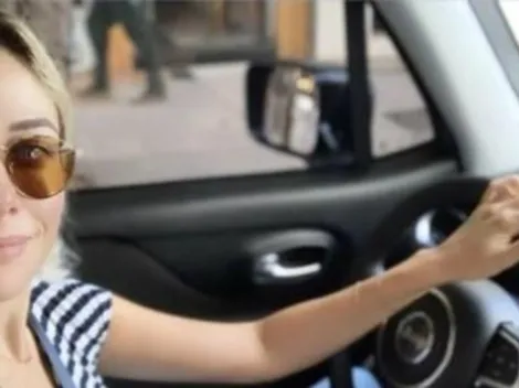 Nada que ver con él: el auto en el que Sarah, la mujer de De Rossi, se mueve por Buenos Aires