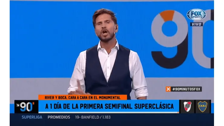 Vignolo no duda y asegura que el River-Boca "es una revancha"