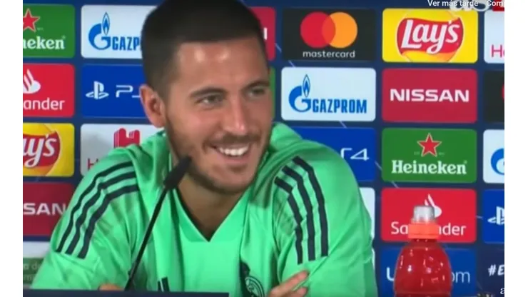 Le preguntaron si prefiere La Liga o la Champions y Hazard respondió en español para no dejar dudas