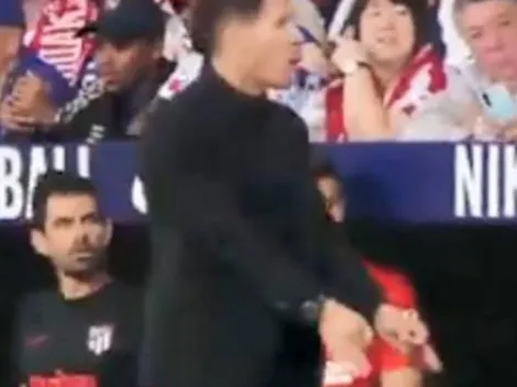 Simeone estalló contra el cuarto árbitro: "Tenés los huevos así de chicos"