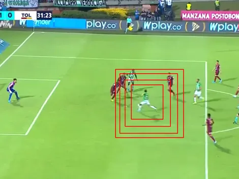 Daniel Muñoz dijo presente y puso el primero de la noche ante Deportes Tolima