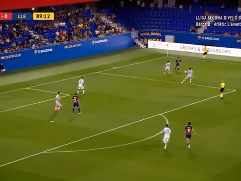Para que lo vea Messi: el gol imposible de un canterano de Barcelona