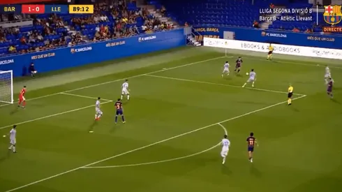 Para que lo vea Messi: el gol imposible de un canterano de Barcelona