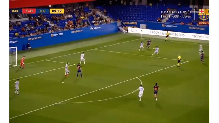 Para que lo vea Messi: el gol imposible de un canterano de Barcelona