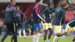 Oribe Peralta dejó de lado la rivalidad y saludó a sus excompañeros de América