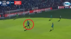 Pura clase: Víctor Guzmán dejó un rival desairado y metió un zurdazo con furia para el primer gol