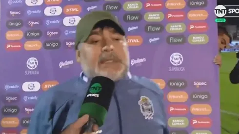 Diego Maradona luego de una nueva derrota de Gimnasia.