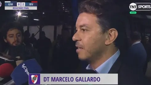 Marcelo Gallardo luego de la victoria de River.