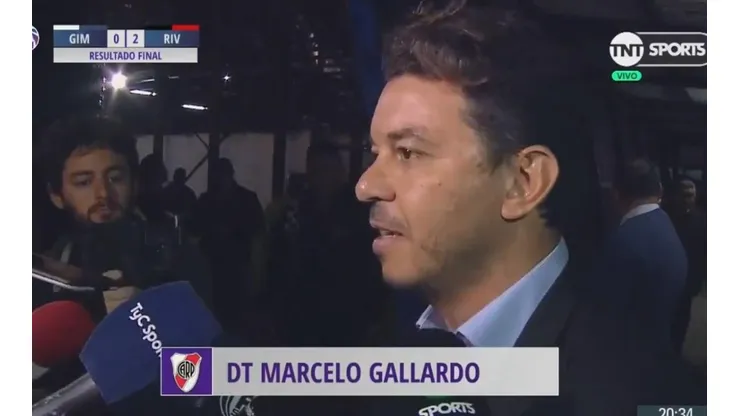 Marcelo Gallardo luego de la victoria de River.