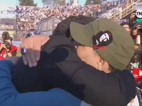 Abrazo conmovedor y frase de Gallardo para Maradona: "Te quiero, hermano"