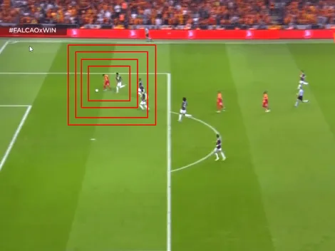 Falcao anotó un golazo en el derbi turco, pero el juez de línea se lo anuló
