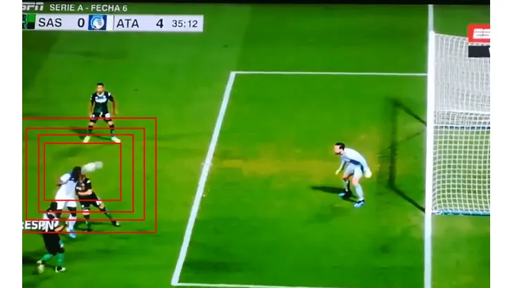 Así fue el gol de Duván Zapata contra Sassuolo.